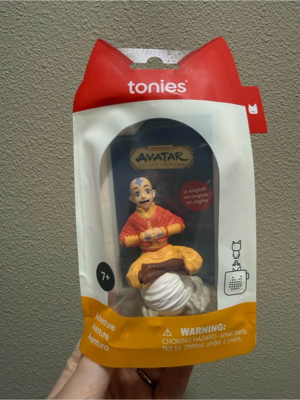Nickelodeon Tonies Avatar Aang Audio Figure - Red, Orange, Yellow, White